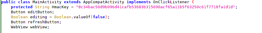 HMAC Key in APK Analysis