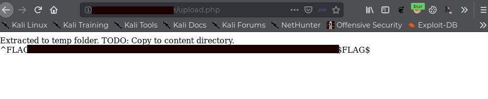 File Upload Success Message